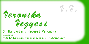 veronika hegyesi business card